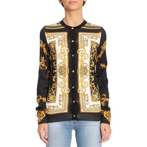 versace cardigans|Versace crew neck sweater.